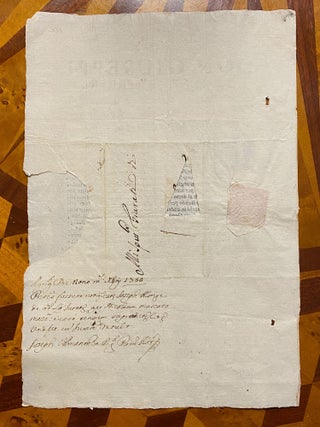 [TOBACCO PROHIBITION, ITALY 1734-1764]. Small collection of Proclamations, together 6 items (1 broadside + 5 bandi)