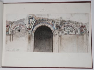 Item #1574 [RENAISSANCE ARCHITECTURE]. [UNPUBLISHED WATERCOLORS OF THE FRESCOS OF THE CASINO...
