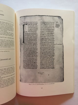 The Bible in the Twelfth Century: An Exhibition of Manuscripts at the Houghton Library