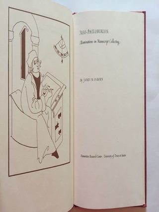 Item #1780 Neo-Philobiblon: Ruminations on Manuscript Collecting. James M. Osborn