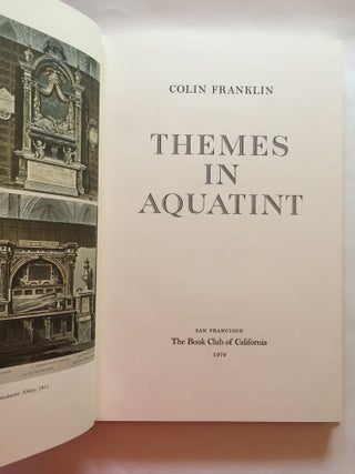 Item #1837 Themes in Aquatint. Colin Franklin