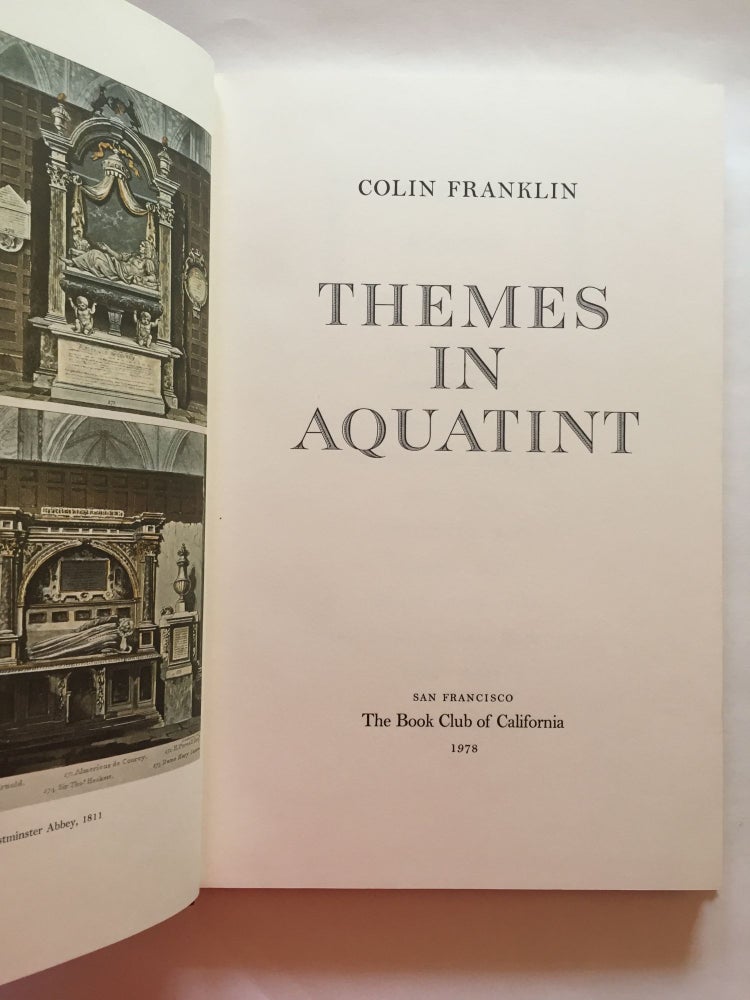 Item #1837 Themes in Aquatint. Colin Franklin.