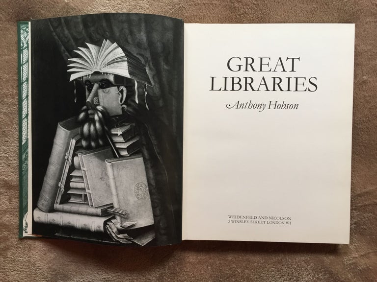 Item #1838 Great Libraries. Anthony Hobson.