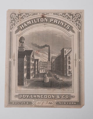 Item #2803 Hamilton Prints (Textile Label). Langdon Joy, Co