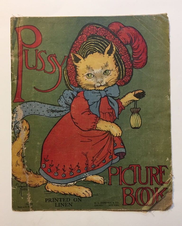 Item #2897 [PRINTED ON LINEN]. [CHILDREN'S BOOK]. Pussy Picture Book. Children's Book - Printed on Linen.