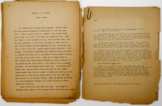 [LITERARY ARCHIVE]. [SOCIAL REFORM]. Large archive of more than 1,000 pages of typescripts manuscripts, mostly unpublished; corrections and notations throughout