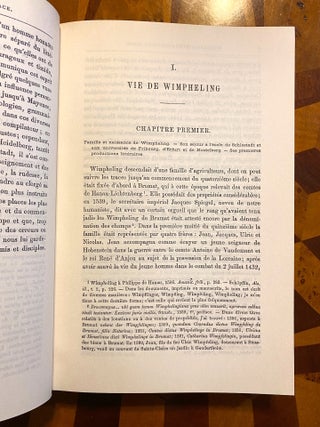[INCUNABULA REFERENCE]. Histoire litteraire de l'Alsace a la fin du XVe et au commencement du XVIe siècle (complete set of 2 vols.)