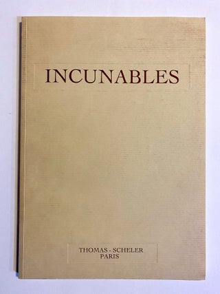 [INCUNABULA REFERENCE]. Incunables