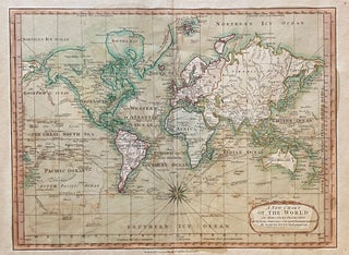 Item #3387 [WORLD MAP]. A New Chart of the World on Mercator's Projection with The Tracks &...