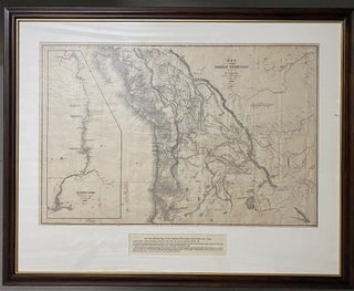Item #3444 [HUGE MAP OF OREGON 1845]. Map of the Oregon Territory by the U.S. Ex. Ex. Charles...