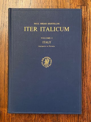 [COMPLETE SET]. Iter Italicum A Finding List of uncatalogued or incompletely catalogued Humanistic Manuscripts of the Renaissance in Italian and other libraries [ALL 6 vols. + INDEX VOLUME]