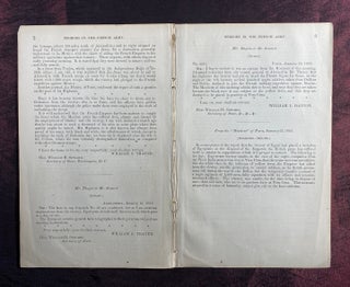 [SLAVERY IN MEXICO 1863]. Message of the President of the United States, Communicating, In Answer to a Resolution of the Senate of the 12th Instant, Correspondence Relative to the Use of Negroes by the French Army in Mexico. 37th Congress, 3rd Session, Senate, Ex. Doc. No. 40