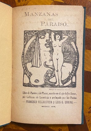 Item #3483 [FETISHIZING BREASTS IN MEXICO 1918]. Manzanas Del Paraiso. Libro de Pasion y de...