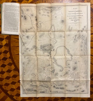 Item #3517 [MAP OF INTERIOR MEXICO 1850]. Map of the Valley of Mexico with a Plan of the Defenses...