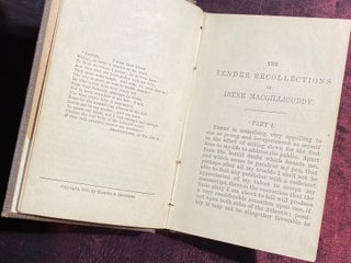 [HENRY JAMES]. The Tender Recollections of Irene Macgillicuddy