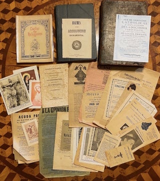 Item #3673 [MEXICAN RELIGIOUS ARCHIVE OF EPHEMERA AND PRINTED BOOKS - 33 items dating from...