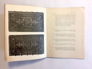 [Bookbinding Reference]. CATALOGUE OF THE VERY WELL-KNOWN AND VALUABLE LIBRARY, THE PROPERTY OF LT.- COL. W.G. MOSS. March 2-9, 1937
