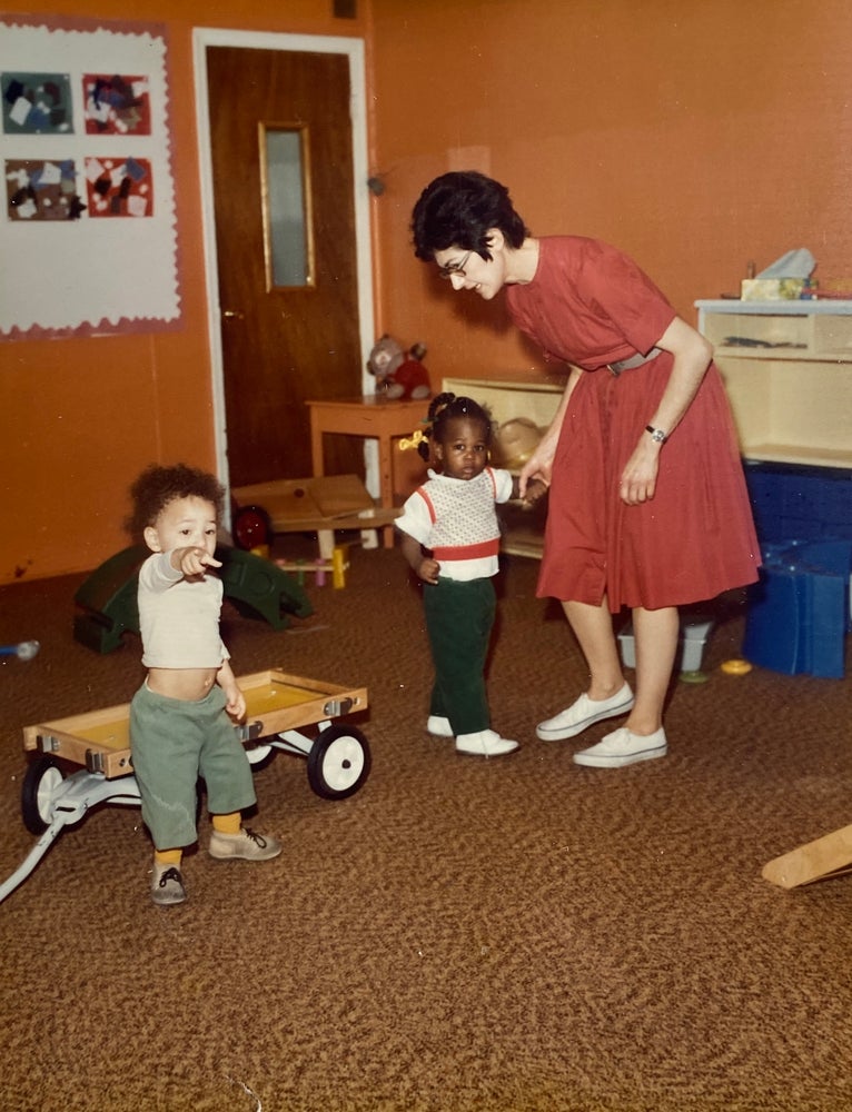 Item #3784 [AFRICAN AMERICANA] [DETROIT NURSERY SCHOOL]. Archive of 45 original photographs depicting an important childcare center in Inner-City Detroit (early 1970s). Morris Child Development Center for Infants, Detroit Toddlers.