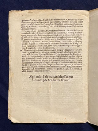 [CRISIS OF THE 1591 CONCLAVE]. Raccordo delle cose Principali trattate nella congregatione sotto il di x. d'Ottobre 1591