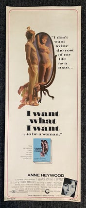 Item #3977 [TRANSGENDER MOVIE POSTER 1972]. "I Don't Want to Live the Rest of My Life as a Man......