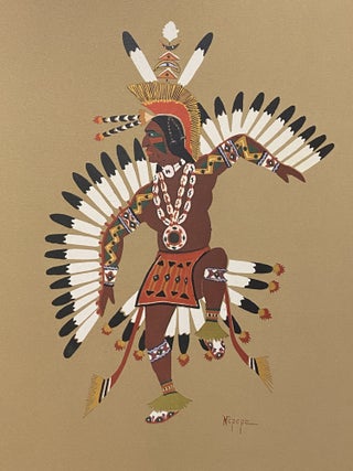 Item #4021 [NATIVE AMERICAN ART]. Kiowa Indian Art: Watercolor Paintings in Color by Indians of...