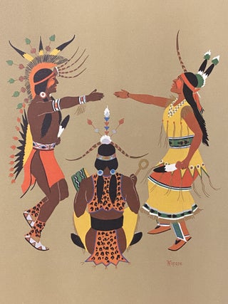 [NATIVE AMERICAN ART]. Kiowa Indian Art: Watercolor Paintings in Color by Indians of Oklahoma