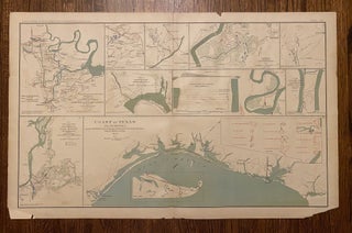 Item #4023 [MAP OF TEXAS]. Coast of Texas and its Defenses [CORPUS CHRISTI and GALVESTON]. Julius...