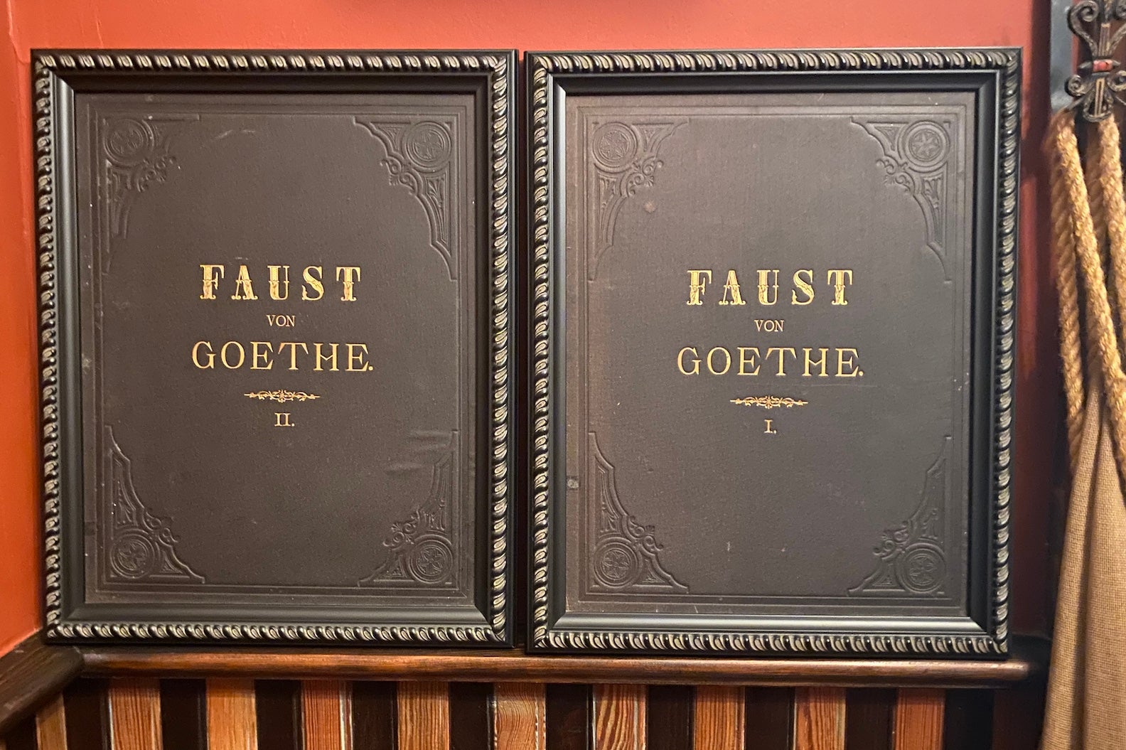 FRAMED BOOK COVERS . Faust I and 2 | Johann Wolfgang von Goethe