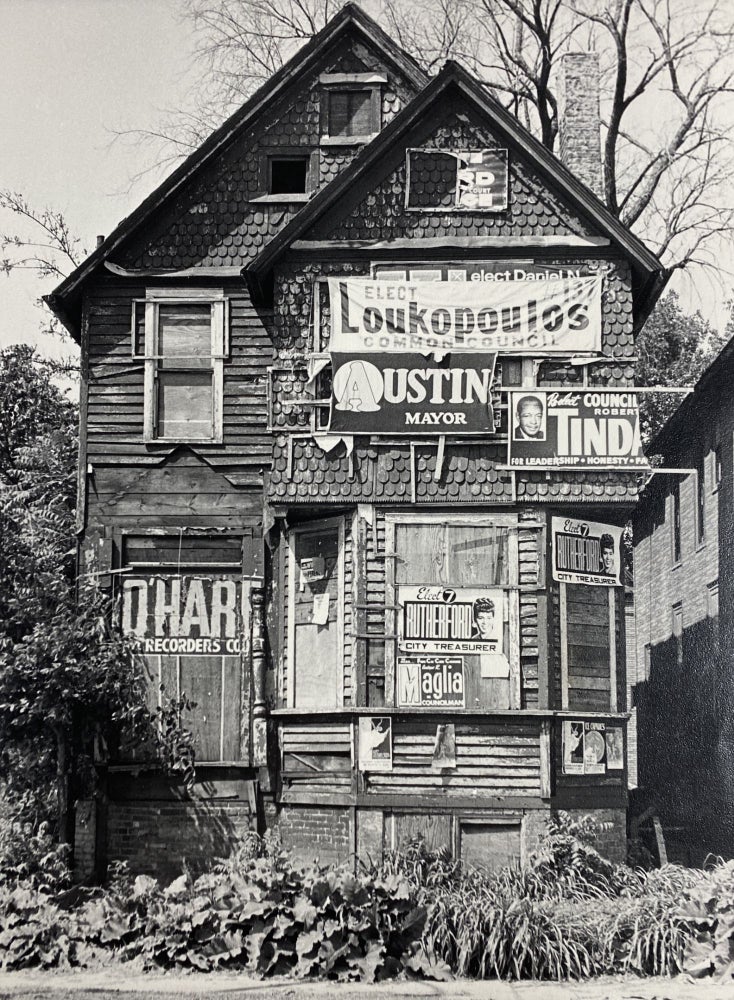 Item #4099 [Original Photograph of an Abandoned House in Detroit]. Unknown photographer.