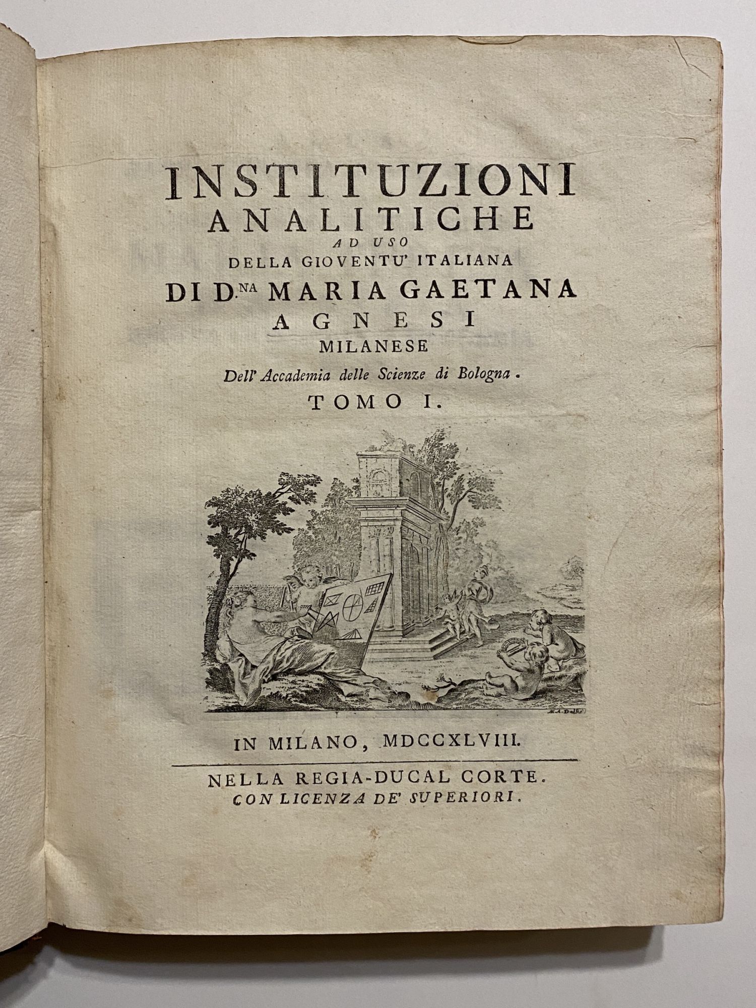 Maria G Math MATHEMATICS - THE FIRST WOMAN MATHEMATICIAN . Instituzioni analitiche ...
