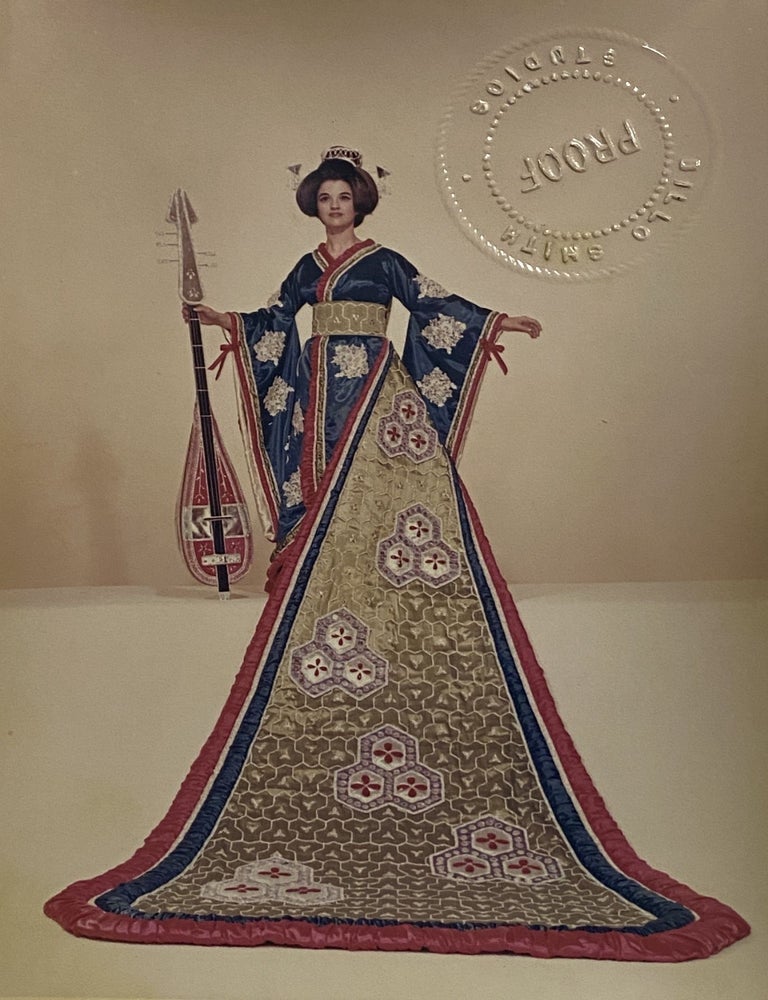 Item #4130 [SAN ANTONIO, TEXAS COSTUME AND HIGH SOCIETY]. Collection of 21 original color photographs of the Fiesta Parade "Queens and Princesses" in spectacular gowns and trains. TOGETHER WITH: The Order of the Alamo Presents The Court of Gardens (program). Billo Matthews . The Order of the Alamo Smith, photographer, publisher.