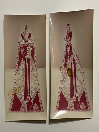 [SAN ANTONIO, TEXAS COSTUME AND HIGH SOCIETY]. Collection of 21 original color photographs of the Fiesta Parade "Queens and Princesses" in spectacular gowns and trains. TOGETHER WITH: The Order of the Alamo Presents The Court of Gardens (program)