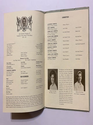 [SAN ANTONIO, TEXAS COSTUME AND HIGH SOCIETY]. Collection of 21 original color photographs of the Fiesta Parade "Queens and Princesses" in spectacular gowns and trains. TOGETHER WITH: The Order of the Alamo Presents The Court of Gardens (program)