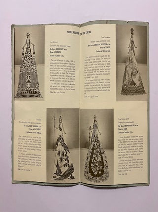 [SAN ANTONIO, TEXAS COSTUME AND HIGH SOCIETY]. Collection of 21 original color photographs of the Fiesta Parade "Queens and Princesses" in spectacular gowns and trains. TOGETHER WITH: The Order of the Alamo Presents The Court of Gardens (program)