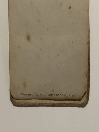 [MANUSCRIPT]. [FIRST WORLD WAR TRENCHES DIARY]. Diary of a British soldier of the 49th Infantry Division, ending abruptly on December 19, 1915, the first day Phosgene gas was used against the British