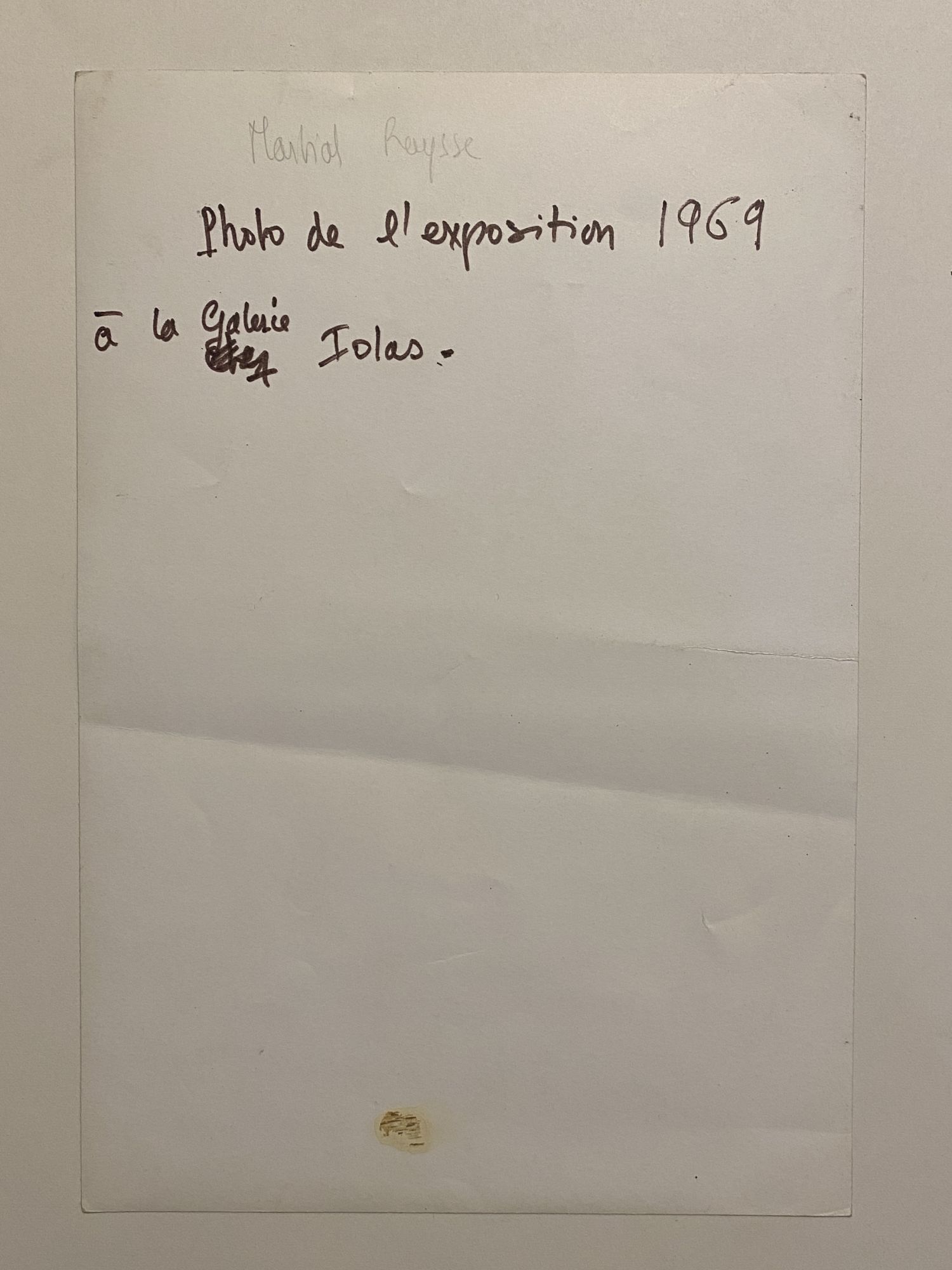Alexandre Raysse ORIGINAL ART PHOTOGRAPH . Photo de l'exposition 1969 a la Galerie Iolas ...