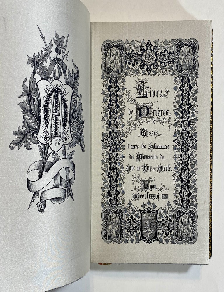 Item #4318 [TECHNOLOGY]. Livre de pri&egrave;res tiss&eacute; d'apres les enluminures des manuscrits du XIVe au XVIe si&egrave;cle [WOVEN ENTIRELY IN SILK USING THE AUTOMATED JACQUARD LOOM]. J A. Henry . R. P J. Hervier, weaver, designer.