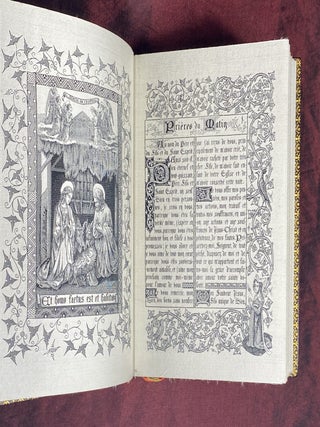 [TECHNOLOGY]. Livre de pri&egrave;res tiss&eacute; d'apres les enluminures des manuscrits du XIVe au XVIe si&egrave;cle [WOVEN ENTIRELY IN SILK USING THE AUTOMATED JACQUARD LOOM]