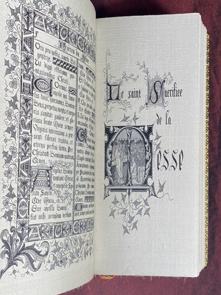 [TECHNOLOGY]. Livre de pri&egrave;res tiss&eacute; d'apres les enluminures des manuscrits du XIVe au XVIe si&egrave;cle [WOVEN ENTIRELY IN SILK USING THE AUTOMATED JACQUARD LOOM]