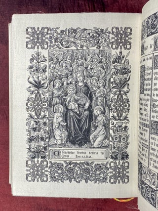 [TECHNOLOGY]. Livre de pri&egrave;res tiss&eacute; d'apres les enluminures des manuscrits du XIVe au XVIe si&egrave;cle [WOVEN ENTIRELY IN SILK USING THE AUTOMATED JACQUARD LOOM]