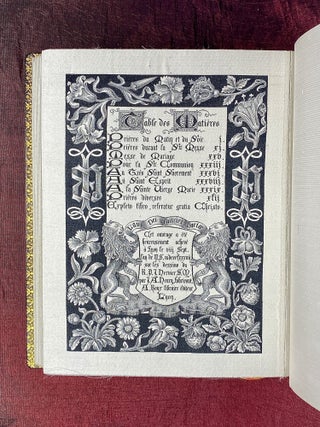 [TECHNOLOGY]. Livre de pri&egrave;res tiss&eacute; d'apres les enluminures des manuscrits du XIVe au XVIe si&egrave;cle [WOVEN ENTIRELY IN SILK USING THE AUTOMATED JACQUARD LOOM]