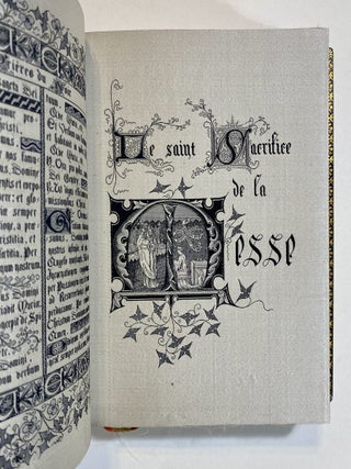 [TECHNOLOGY]. Livre de pri&egrave;res tiss&eacute; d'apres les enluminures des manuscrits du XIVe au XVIe si&egrave;cle [WOVEN ENTIRELY IN SILK USING THE AUTOMATED JACQUARD LOOM]