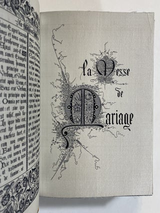 [TECHNOLOGY]. Livre de pri&egrave;res tiss&eacute; d'apres les enluminures des manuscrits du XIVe au XVIe si&egrave;cle [WOVEN ENTIRELY IN SILK USING THE AUTOMATED JACQUARD LOOM]