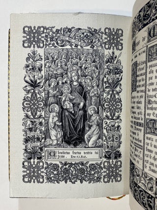 [TECHNOLOGY]. Livre de pri&egrave;res tiss&eacute; d'apres les enluminures des manuscrits du XIVe au XVIe si&egrave;cle [WOVEN ENTIRELY IN SILK USING THE AUTOMATED JACQUARD LOOM]