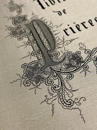 [TECHNOLOGY]. Livre de pri&egrave;res tiss&eacute; d'apres les enluminures des manuscrits du XIVe au XVIe si&egrave;cle [WOVEN ENTIRELY IN SILK USING THE AUTOMATED JACQUARD LOOM]