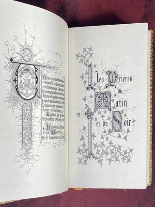 [TECHNOLOGY]. Livre de pri&egrave;res tiss&eacute; d'apres les enluminures des manuscrits du XIVe au XVIe si&egrave;cle [WOVEN ENTIRELY IN SILK USING THE AUTOMATED JACQUARD LOOM]