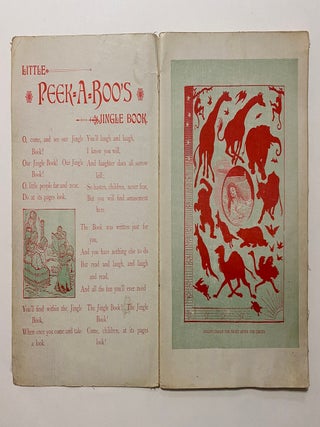 [CHILDREN'S BOOK PRINTED ON LINEN] Peek-A-Boo I See You (cover title) / Little Peek-A-Boo's Jingle Book