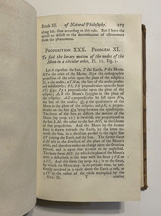 [PRINCIPIA MATHEMATICA - FIRST EDITION IN ENGLISH]. The Mathematical Principles of Natural Philosophy. Translated into English by Andrew Motte. To which are added, The Laws of the Moon's Motion, according to Gravity. BY John Machin