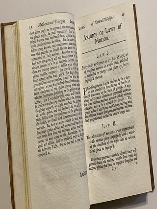 [PRINCIPIA MATHEMATICA - FIRST EDITION IN ENGLISH]. The Mathematical Principles of Natural Philosophy. Translated into English by Andrew Motte. To which are added, The Laws of the Moon's Motion, according to Gravity. BY John Machin