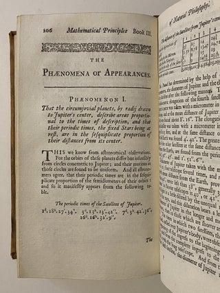 [PRINCIPIA MATHEMATICA - FIRST EDITION IN ENGLISH]. The Mathematical Principles of Natural Philosophy. Translated into English by Andrew Motte. To which are added, The Laws of the Moon's Motion, according to Gravity. BY John Machin